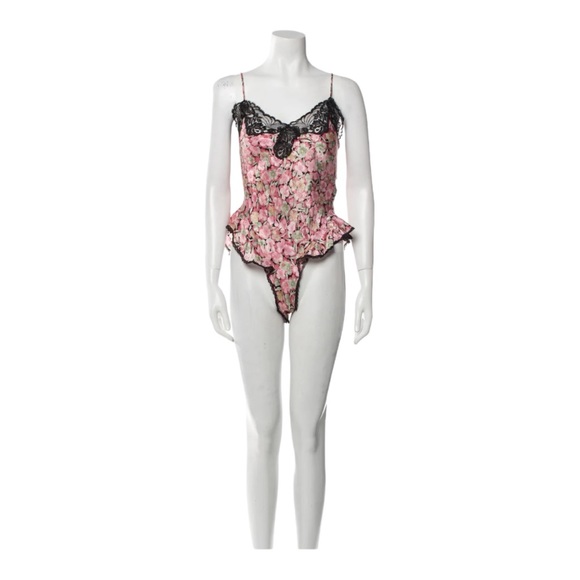 Dior Other - CHRISTIAN DIOR vintage lace floral teddy